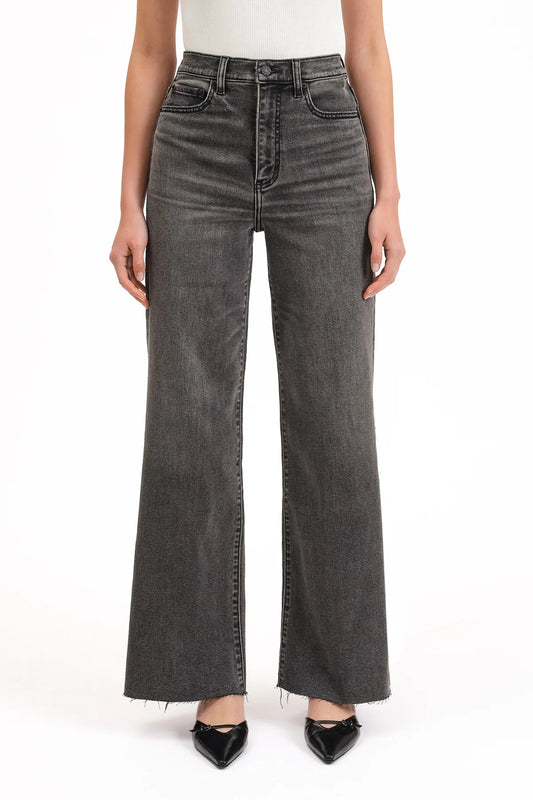 Far Out High Rise Wide Leg in Milky Way