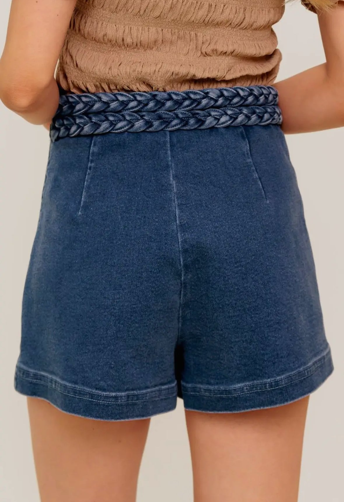 Washed Denim Skort