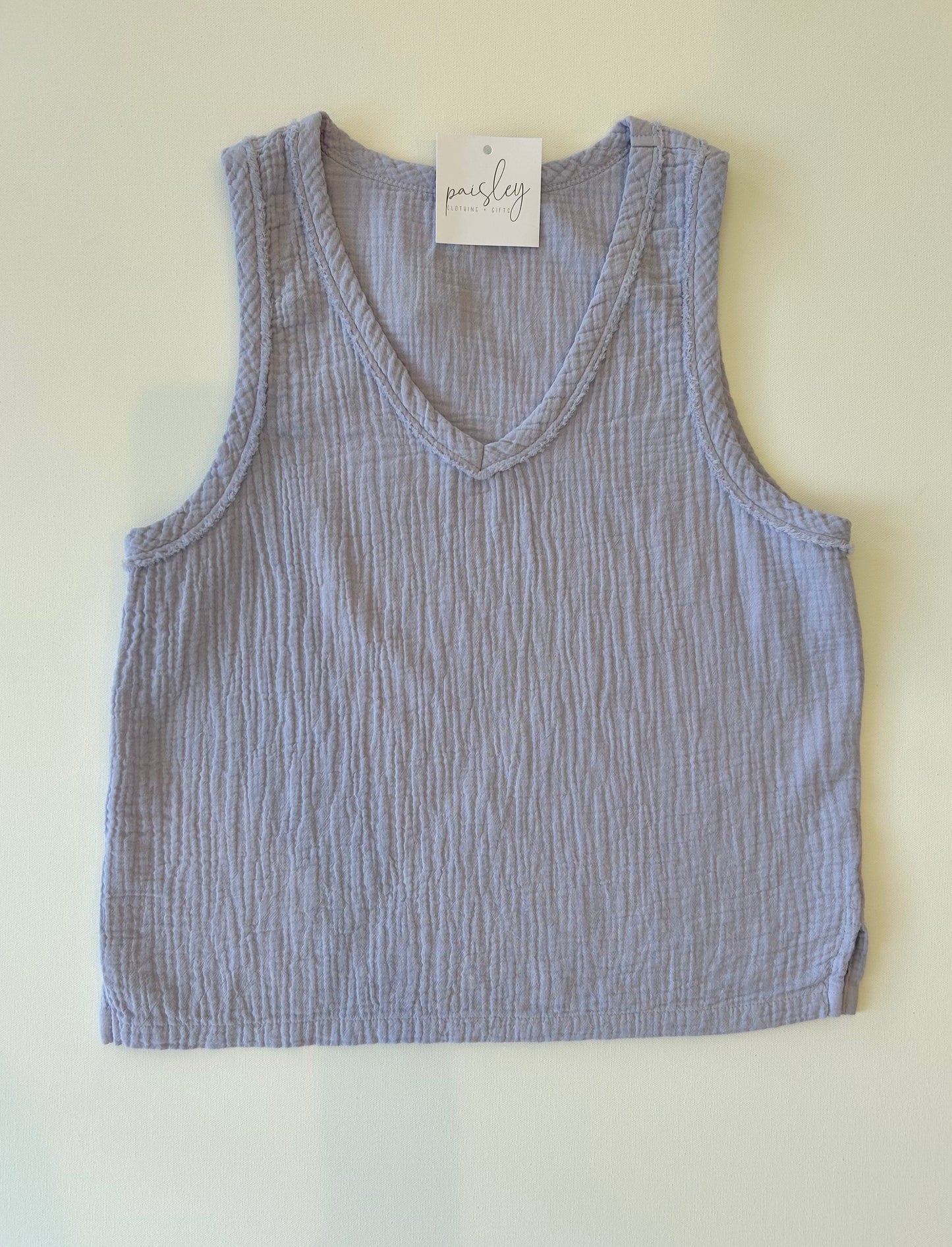 V-Neck Light Lilac Tank