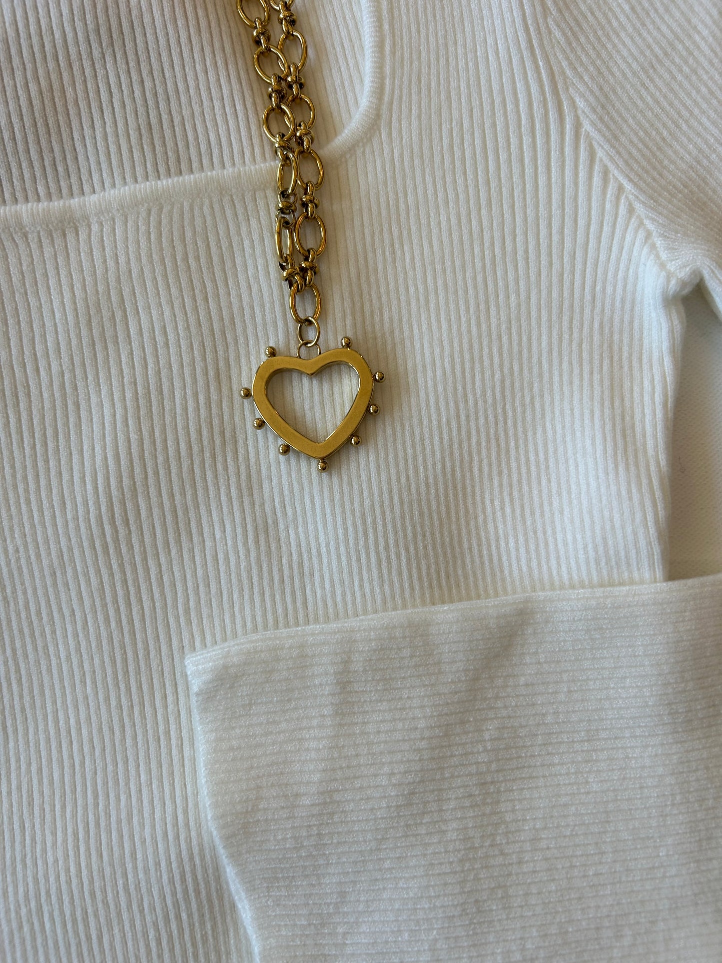 Ivory Square Neck Sweater