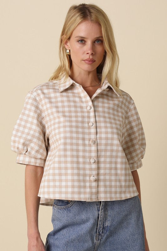 Kinley Gingham Top