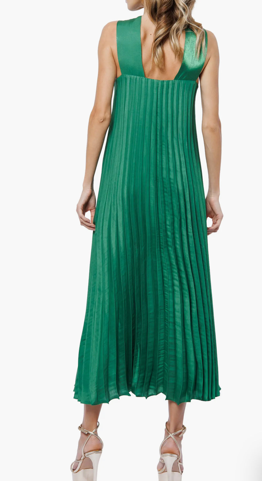 Stella Pleated Halter Dress