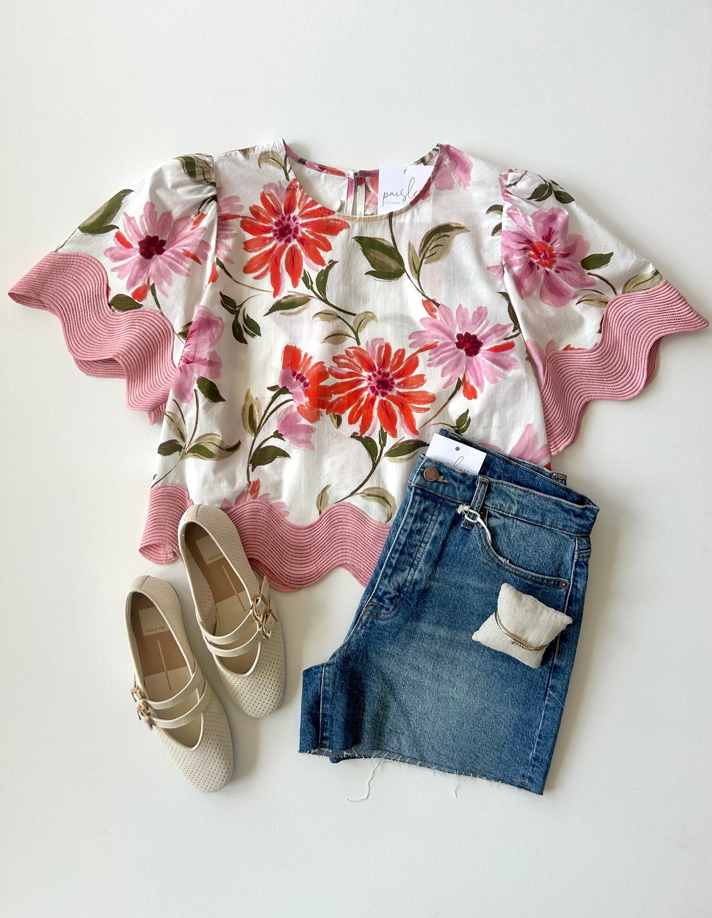 Margaret Floral Detailed Top