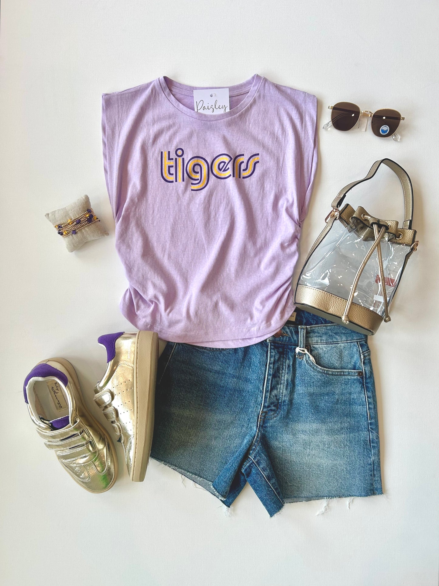 TIGERS Ruched Tank