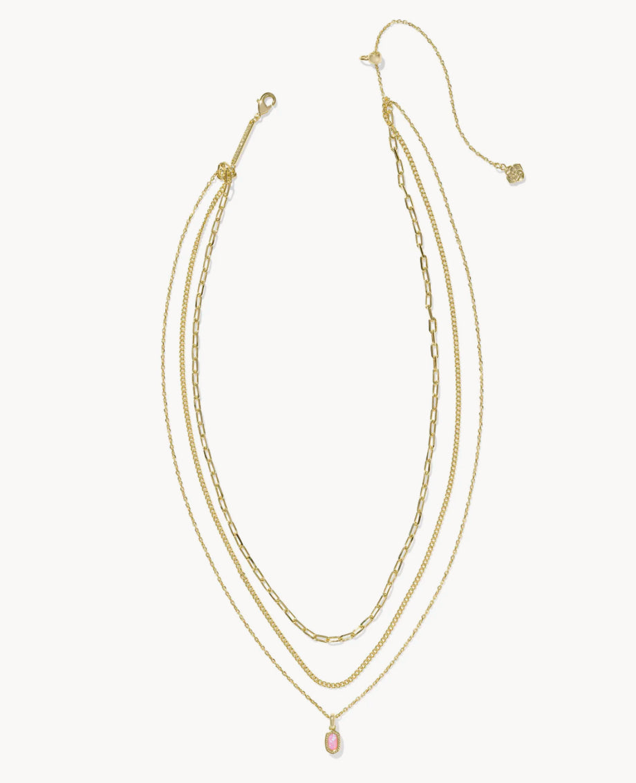 Mini Elisa Triple Strand Necklace