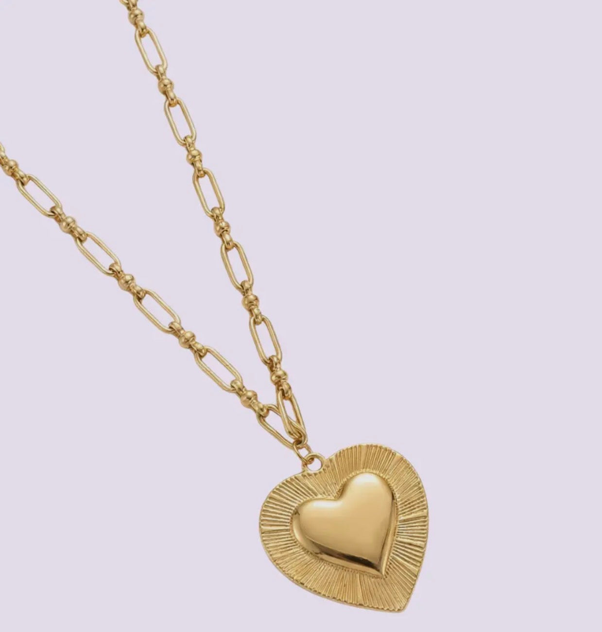 Textured Heart Necklace