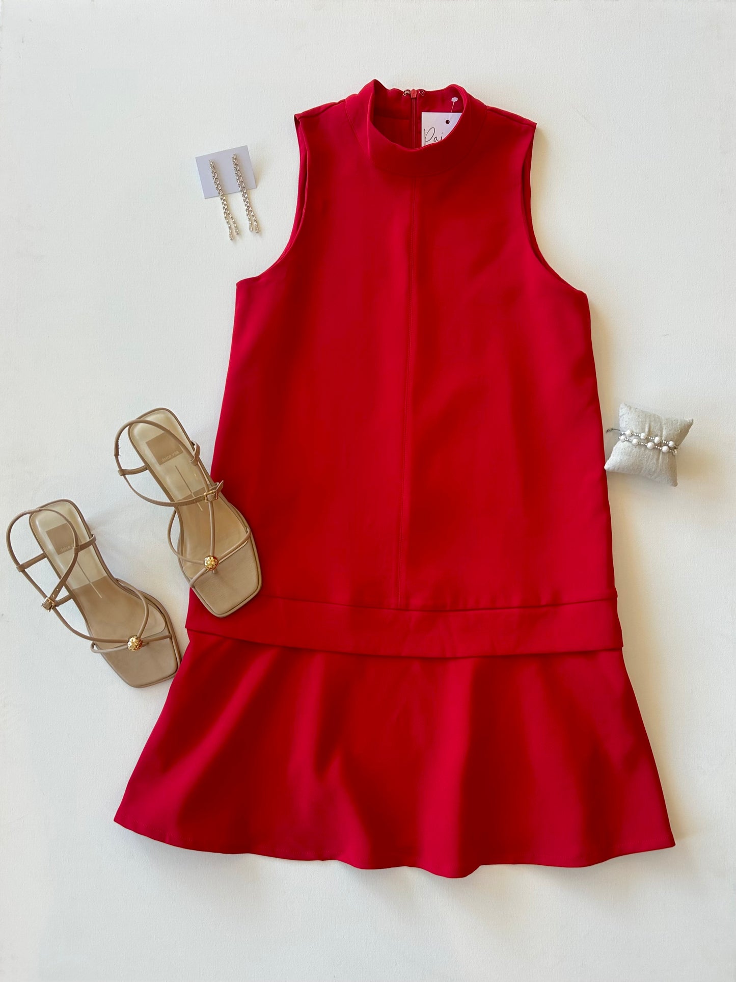 Red Sleeveless Dress