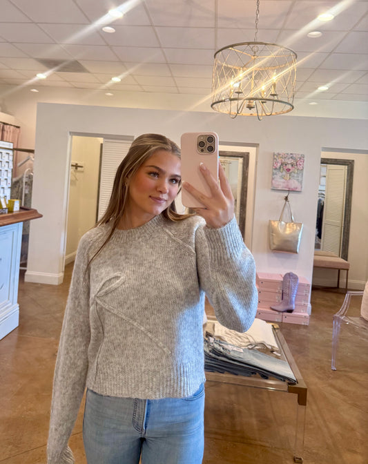 Zuma Sweater in Grey Cloud