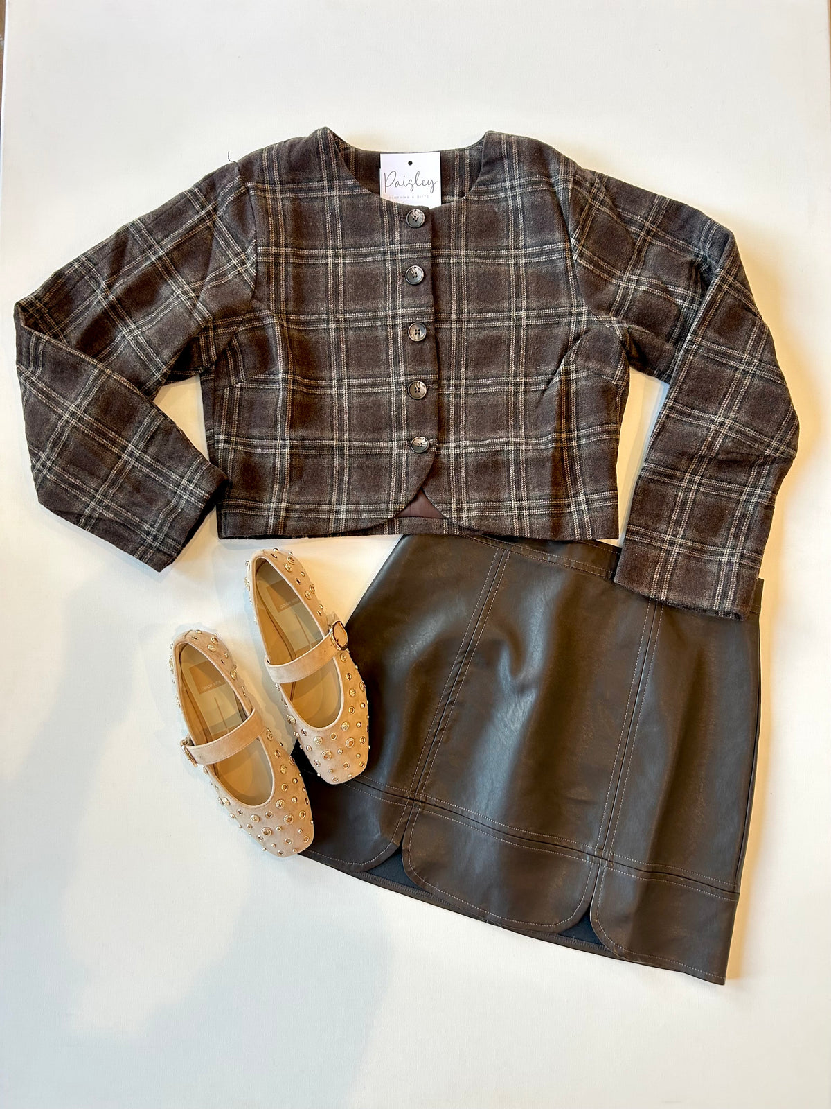 Brown Plaid Jacket