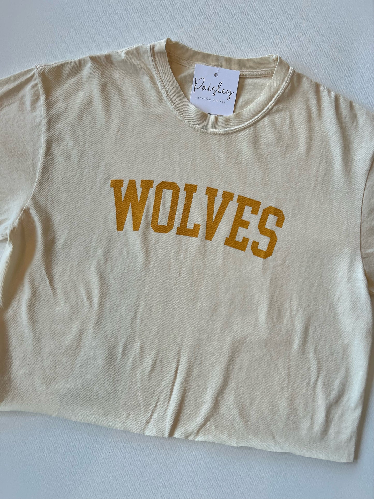 Ivory Wolves Boxy Tee
