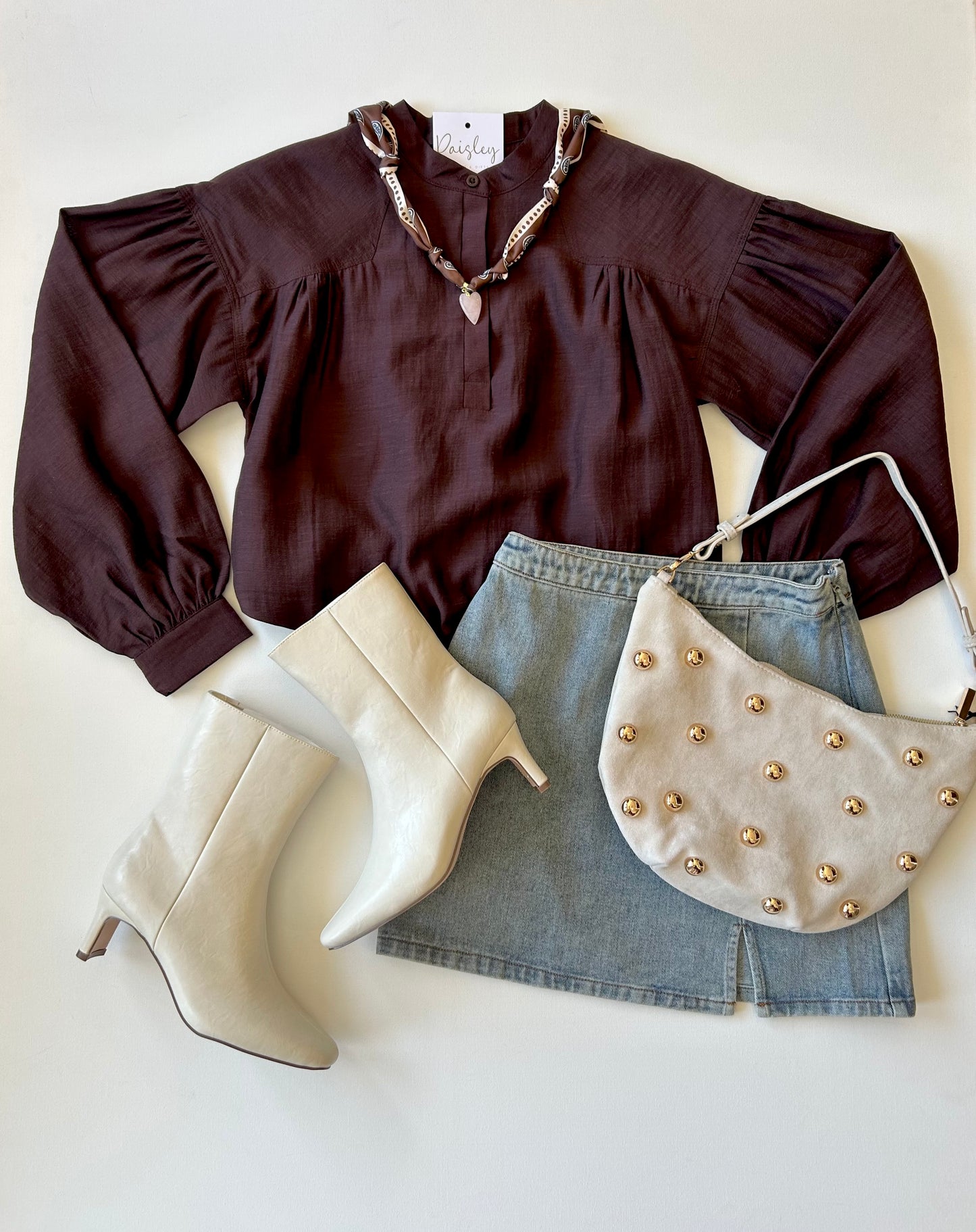 Henley Bubble Hem in Chocolate