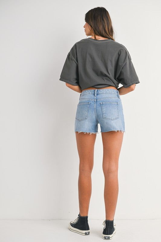 Jordan Mid Rise Cut Off Shorts