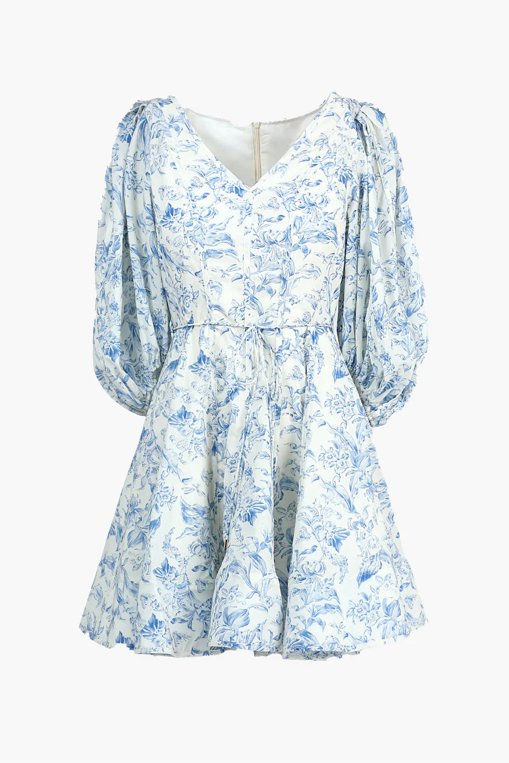 Clare Printed Fit And Flared Mini Dress
