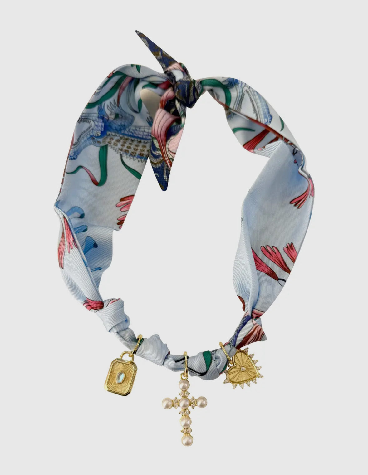 Scarf Necklace - Tristan Multi Charm