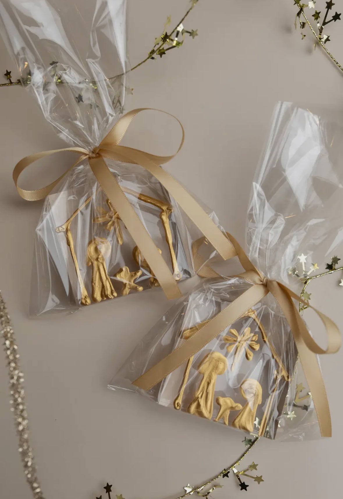 3x3 Inch Gold Nativity