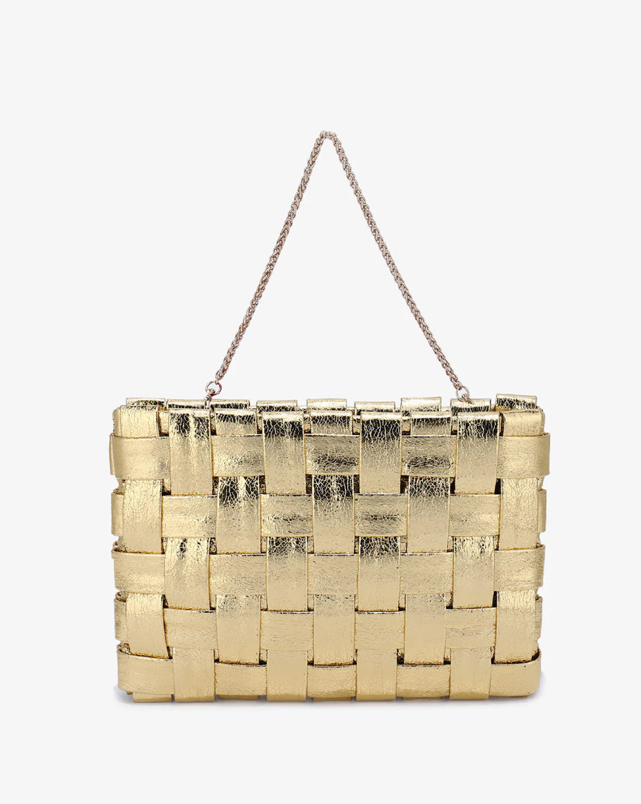 Lindy Clutch Woven Large Purse