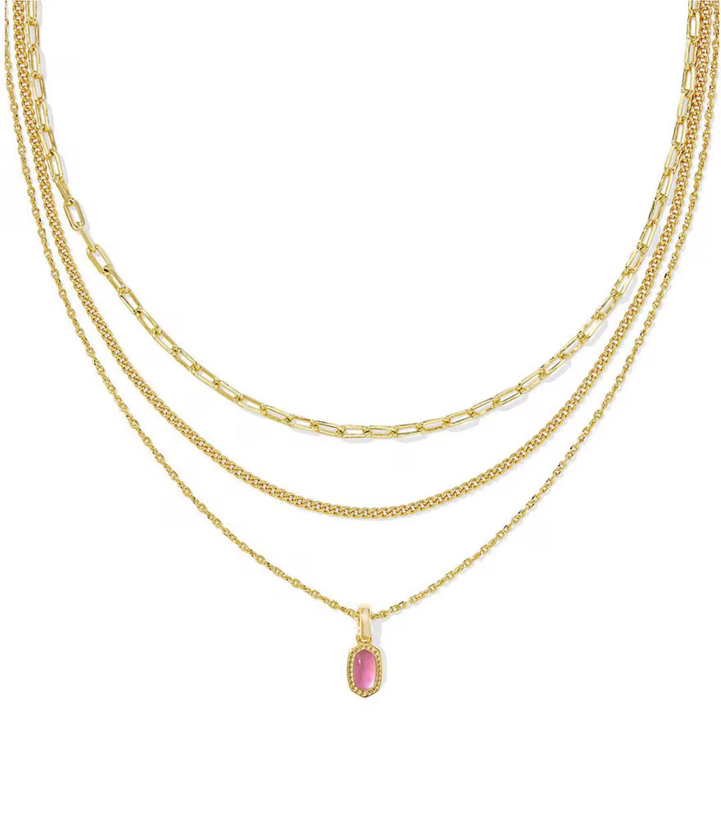 Mini Elisa Triple Strand Necklace