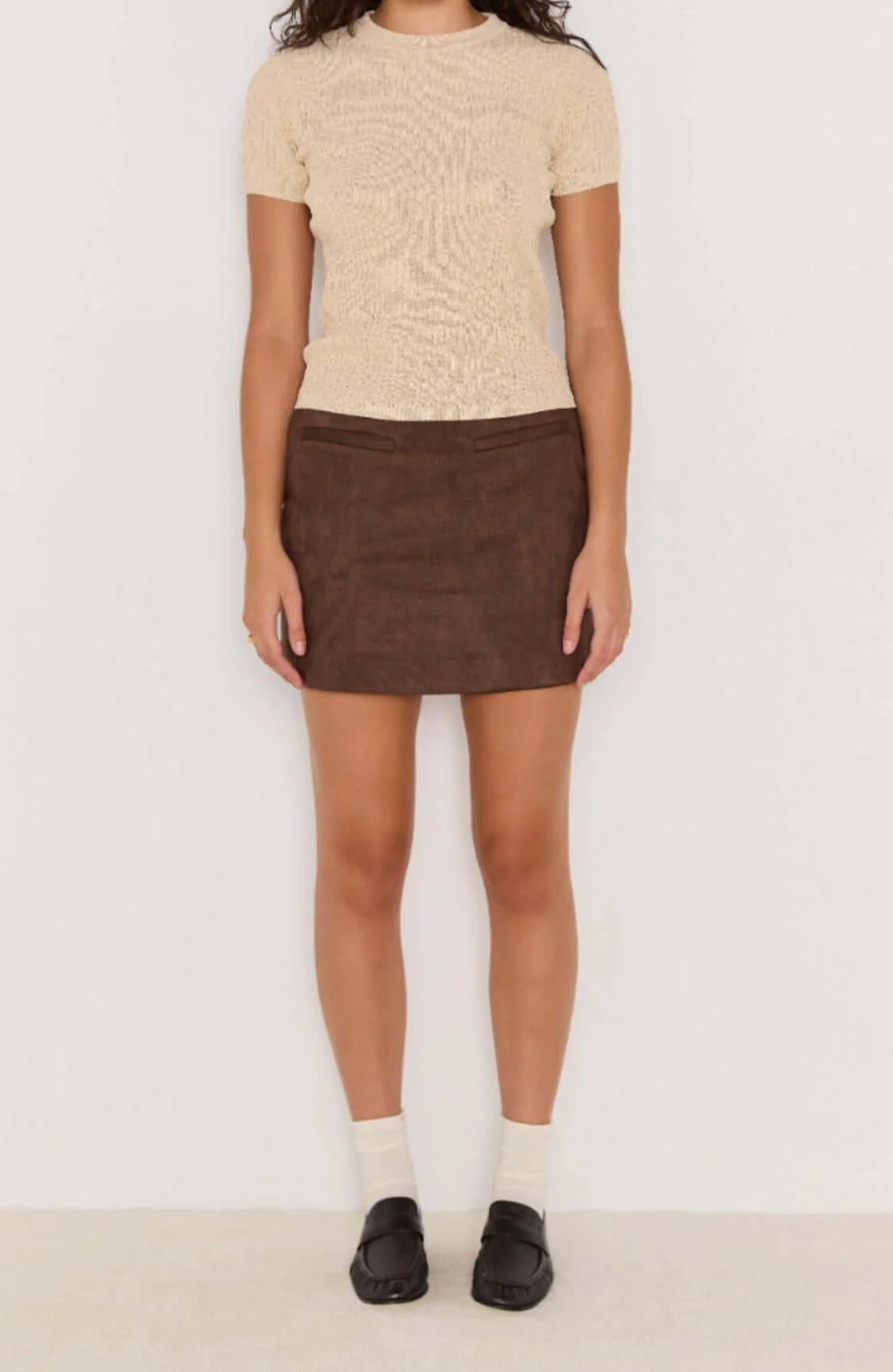 Aston Suede Mini Skirt