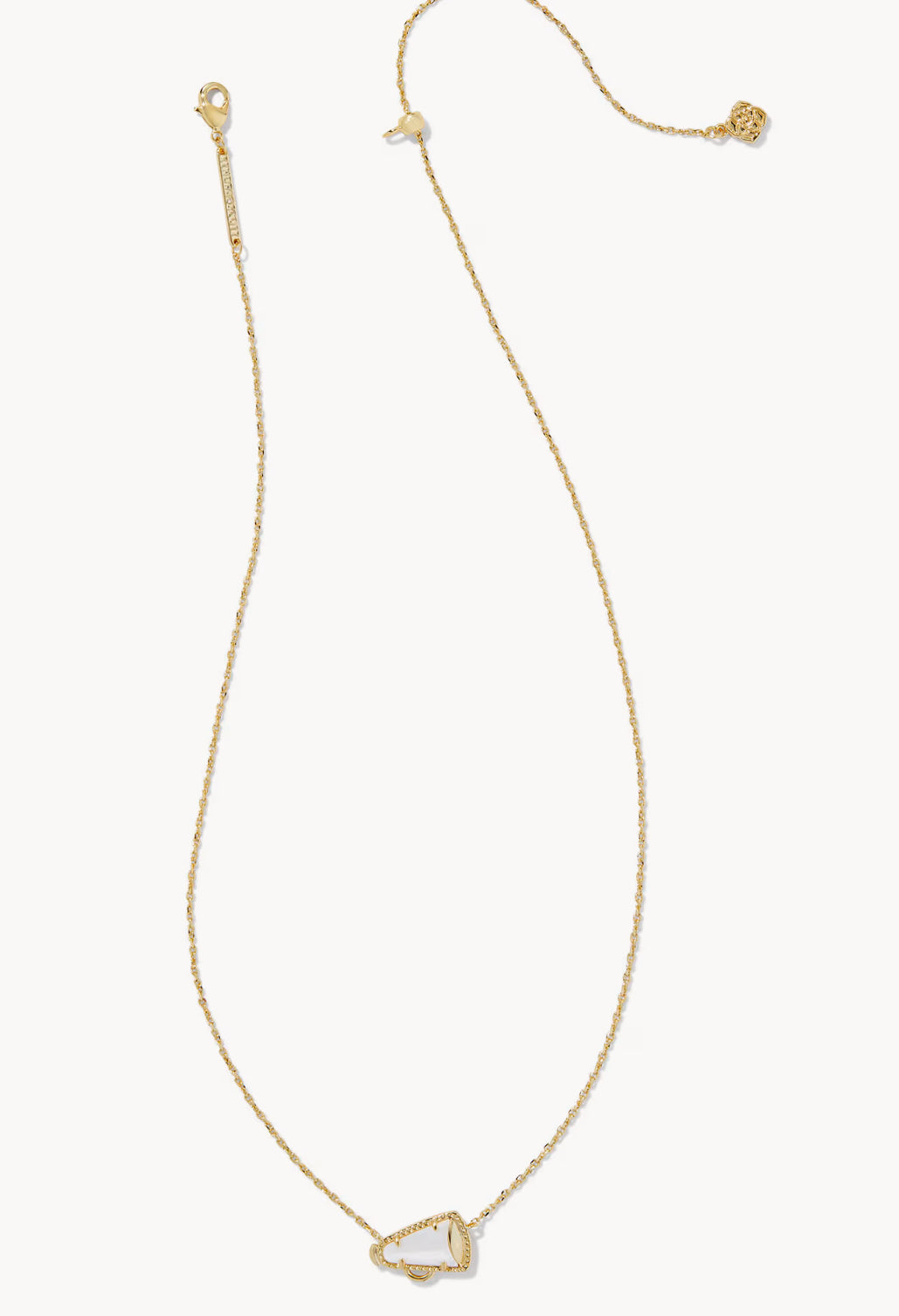 Cheer Short Pendant Necklace White MOP
