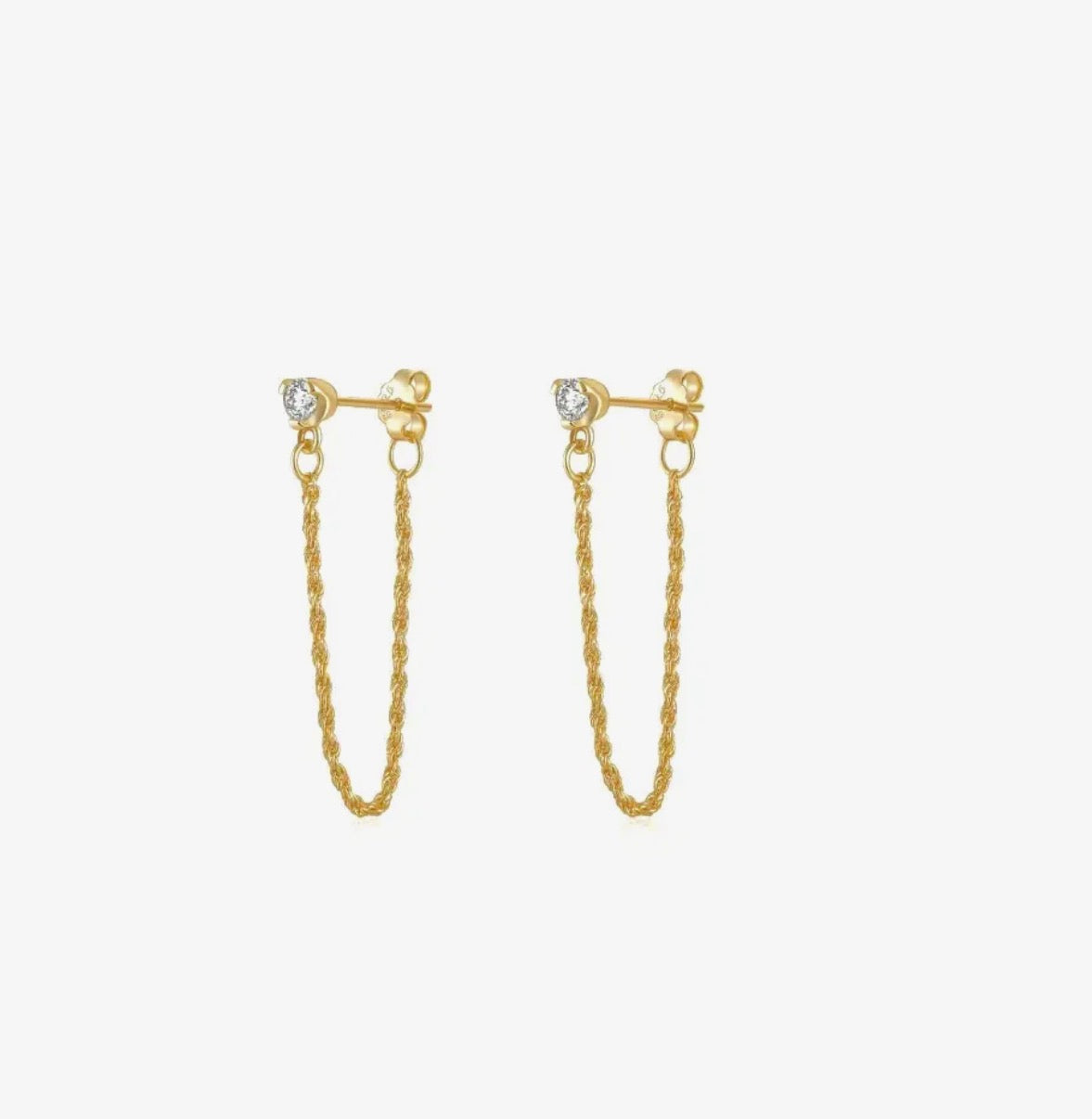 Lucinda Chain Drop Studs