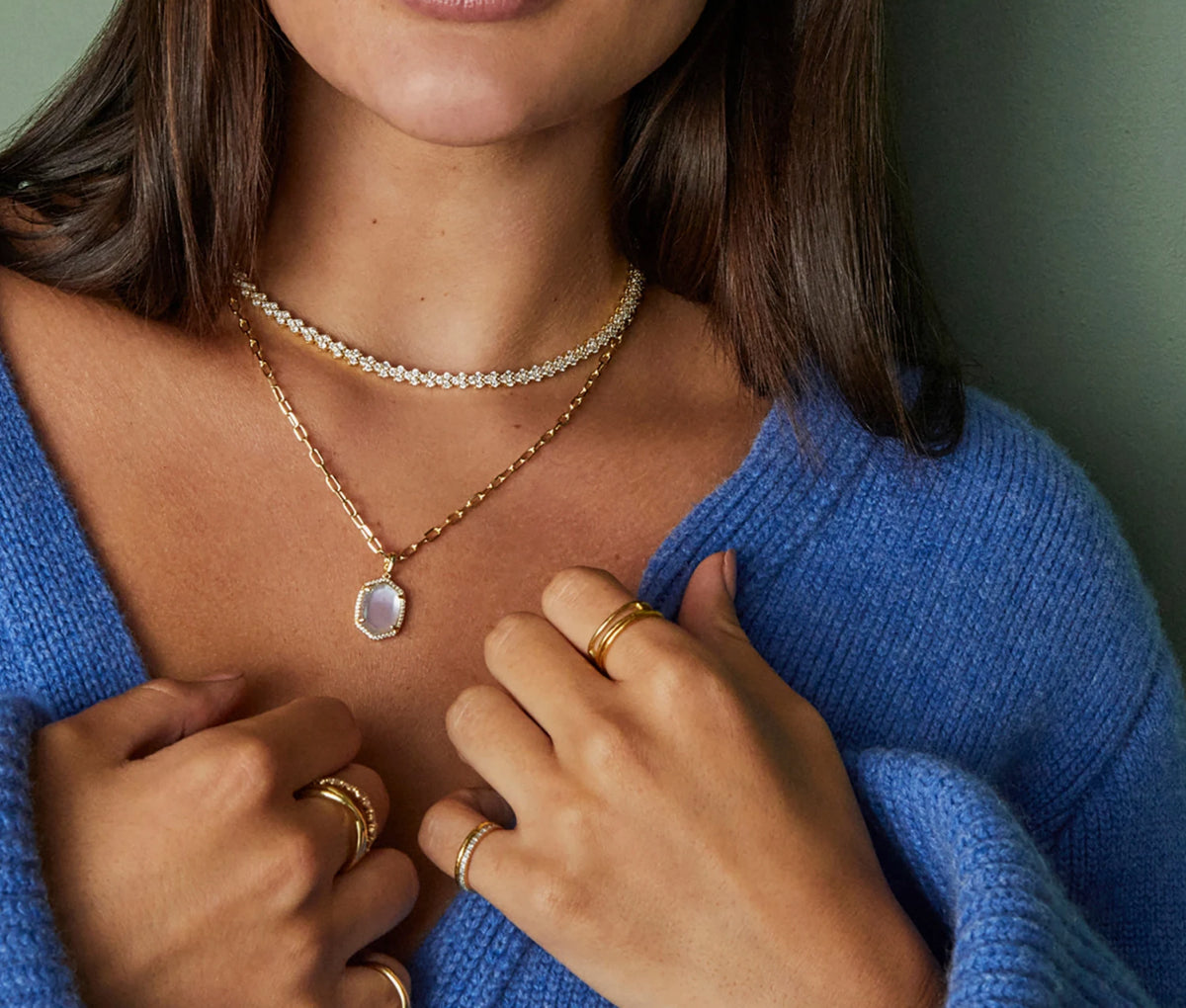 Daphne Pave Necklace