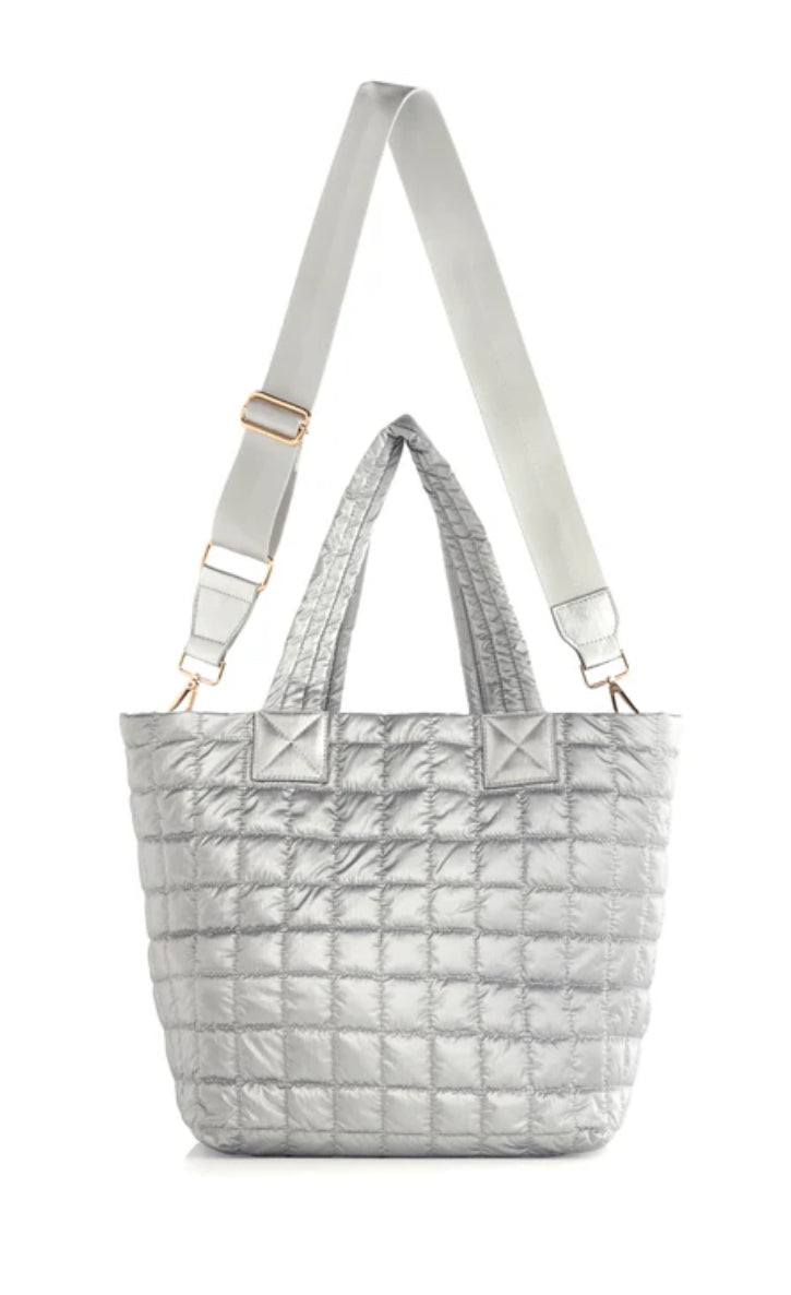 Logan Tote in Silver