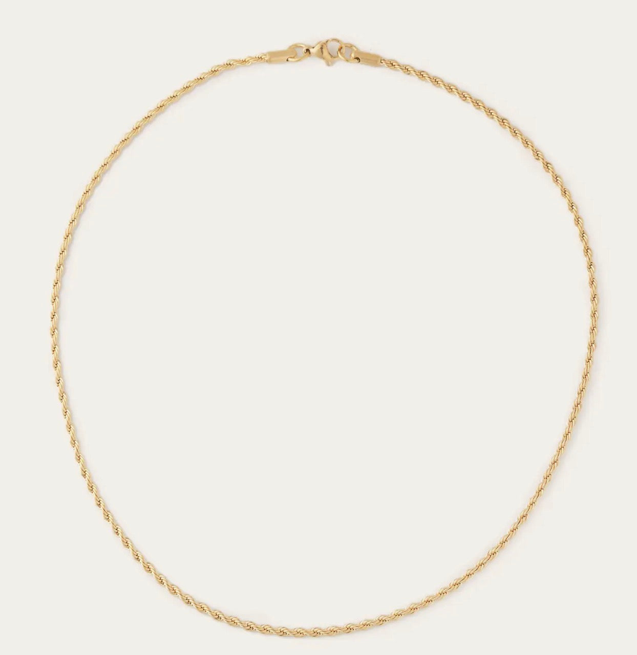 Skinny Golden Rope Necklace