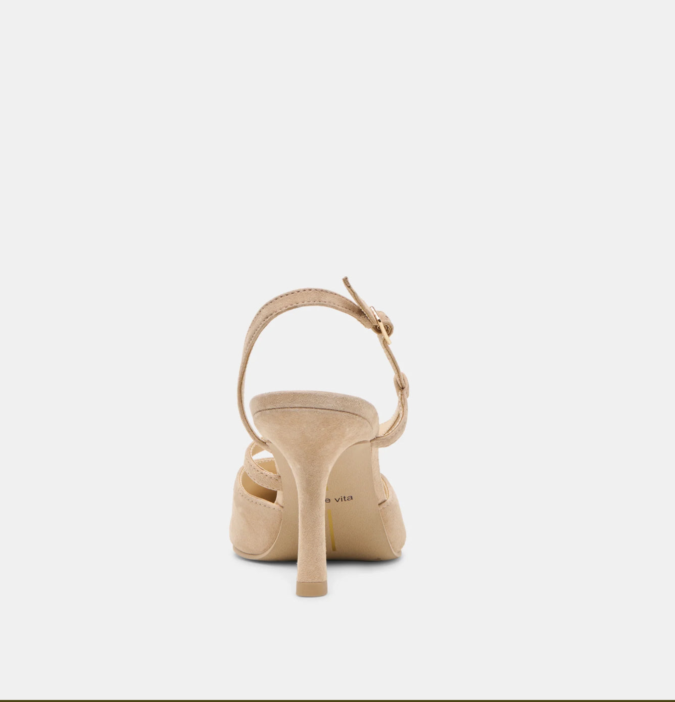 Kamra Heels In Camel Suede