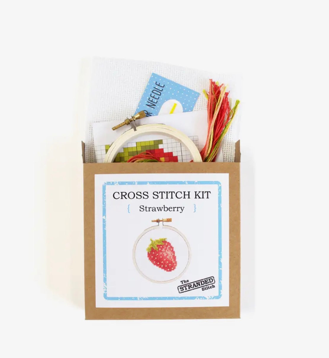 Strawberry DIY Mini Cross Stitch Kit
