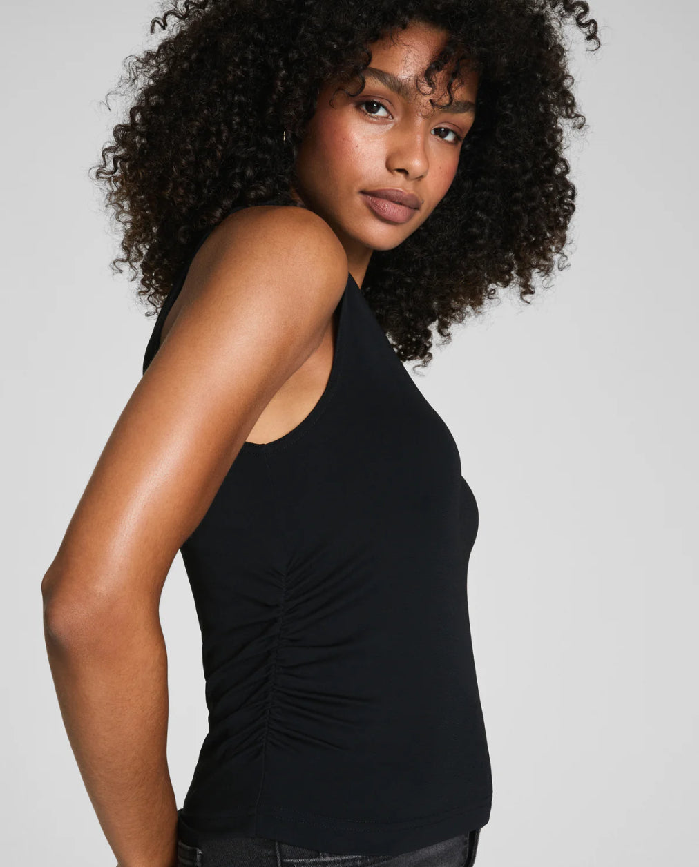 Sleek Jersey Ruched Tank