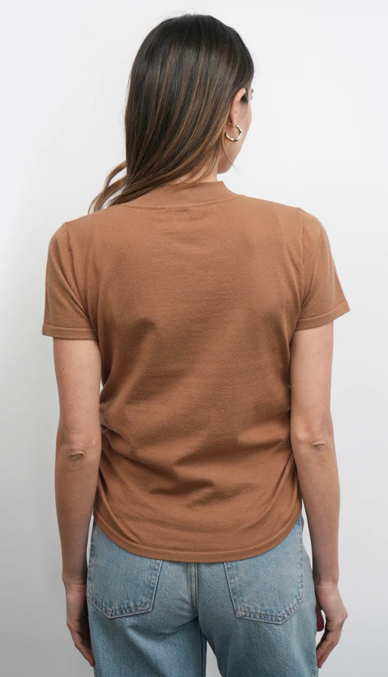 Darcy Ruched Sides Knit Top