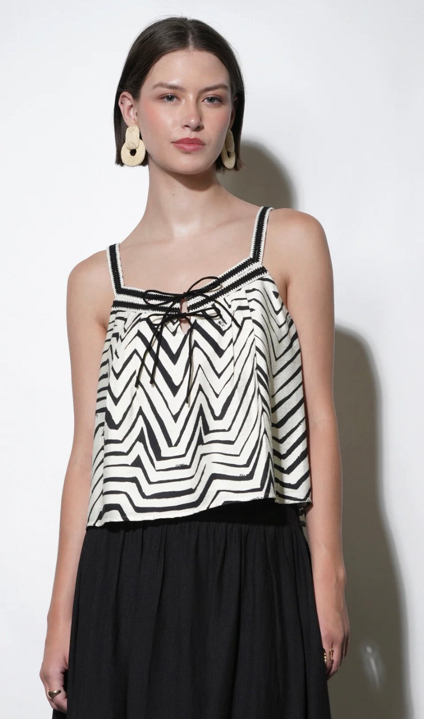 Harper Crochet Detail Sleeveless Top