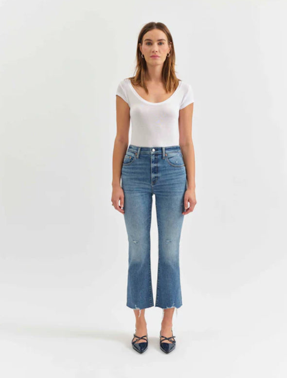 Shy Girl Crop Flare In Wide Awake Vintage