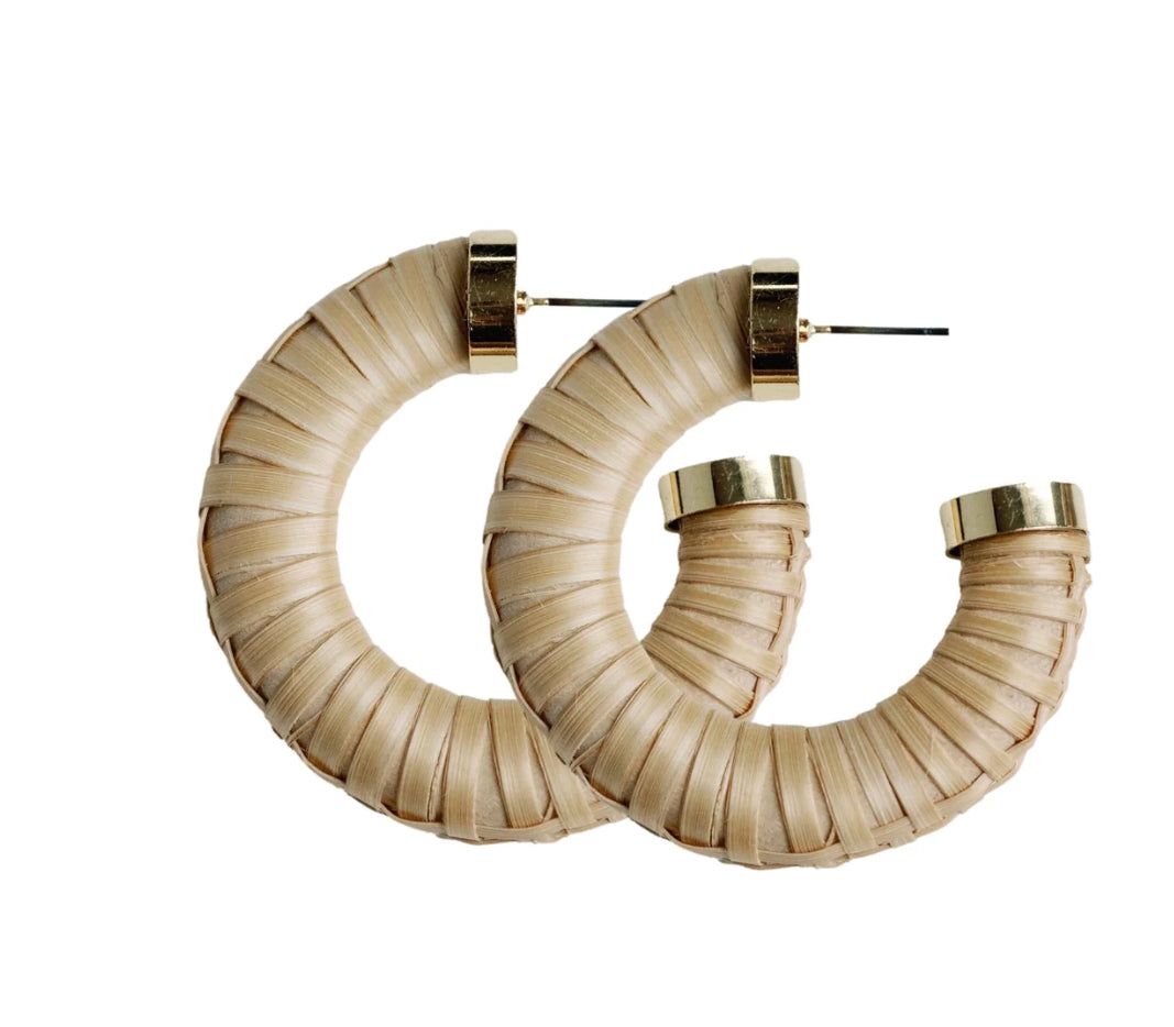Rattan Wrapped Hoops