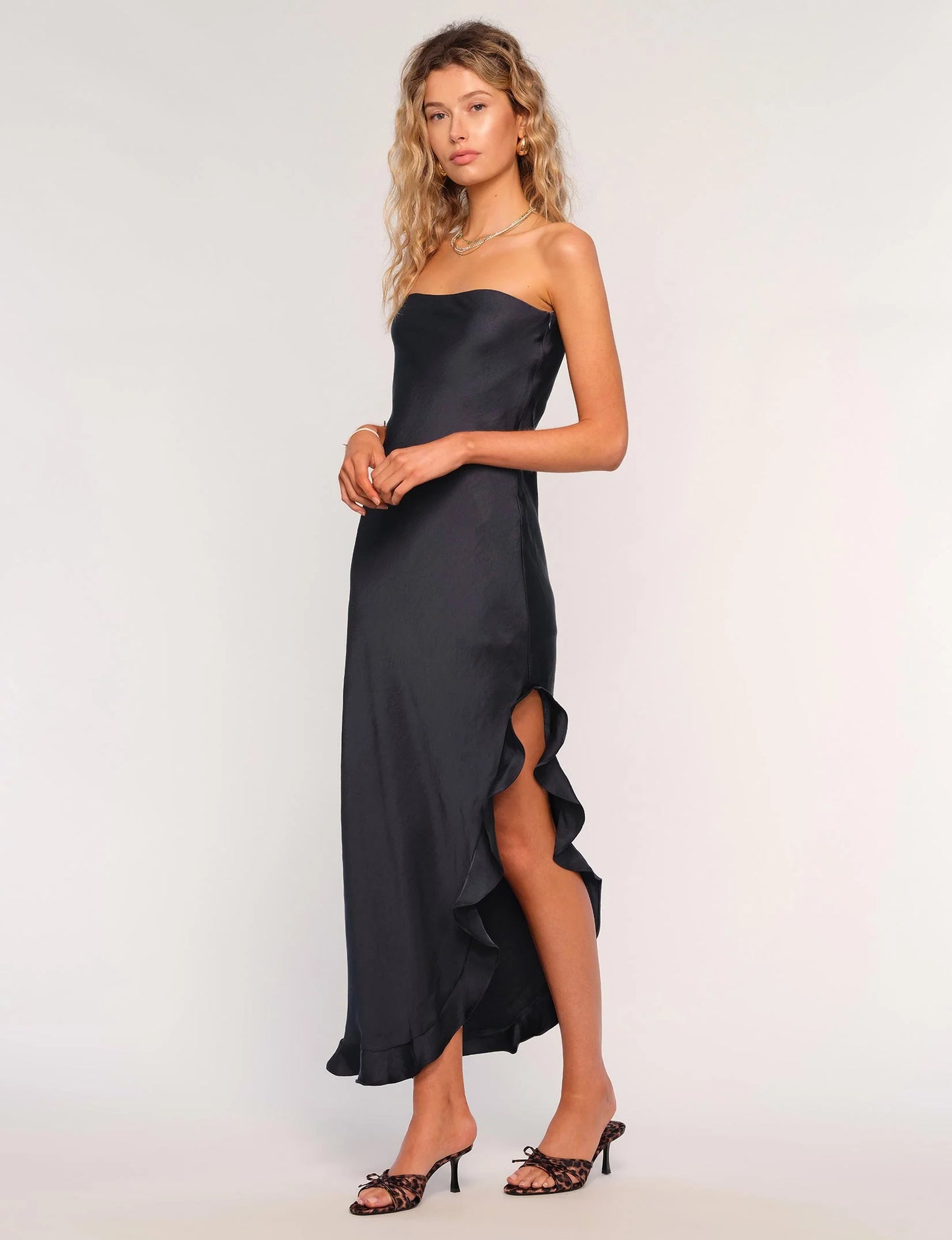 Arely Dress in Indigo