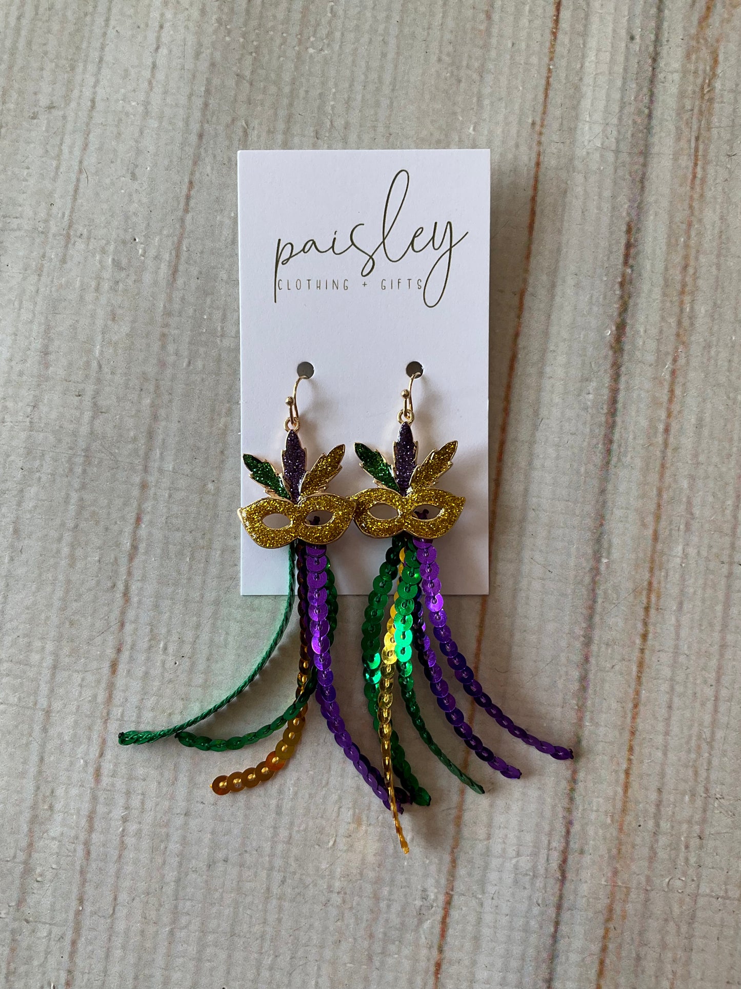 Mardi Gras Earrings