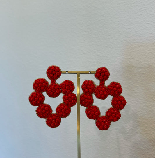 Red Heart Earrings