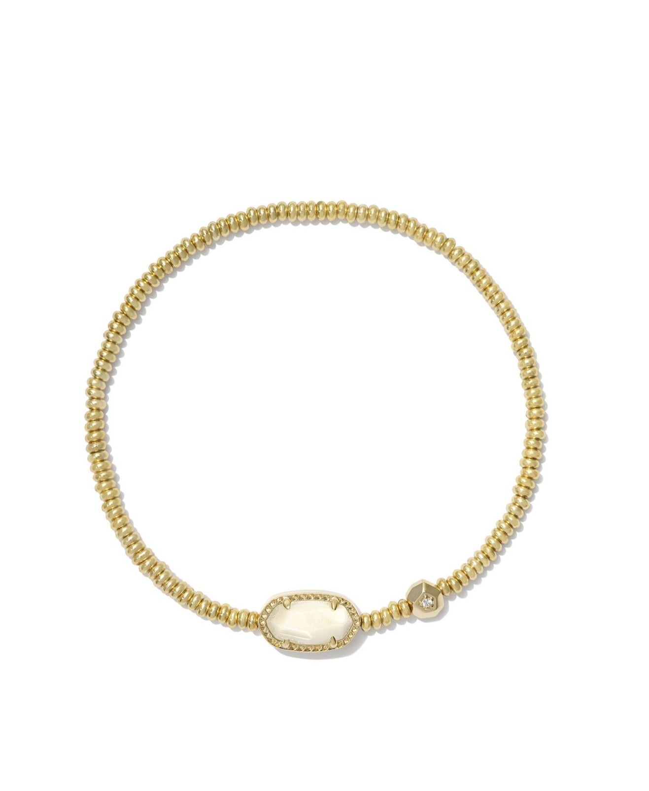 Grayson Stretch Bracelet in Gold Mother of Pearl