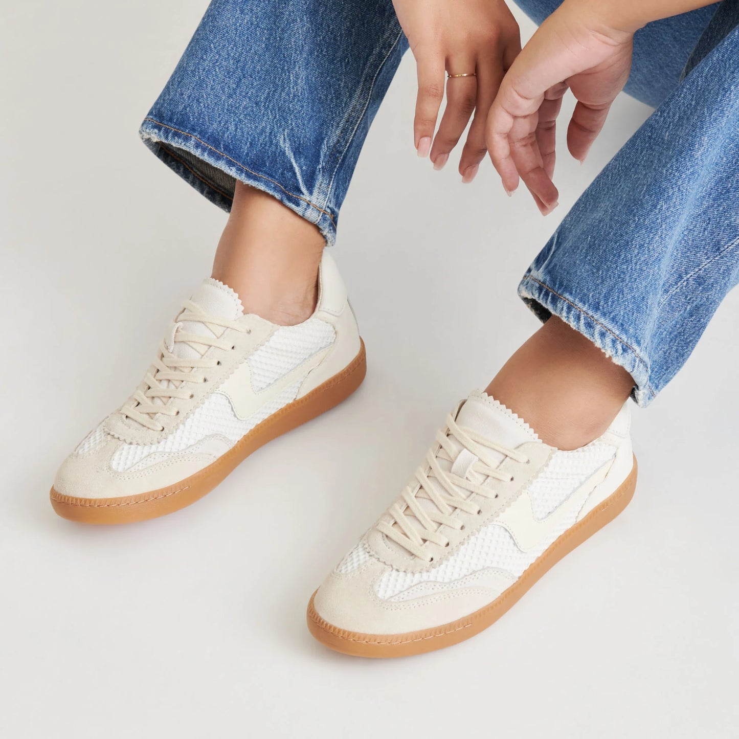 Notice Mesh Sneaker in White
