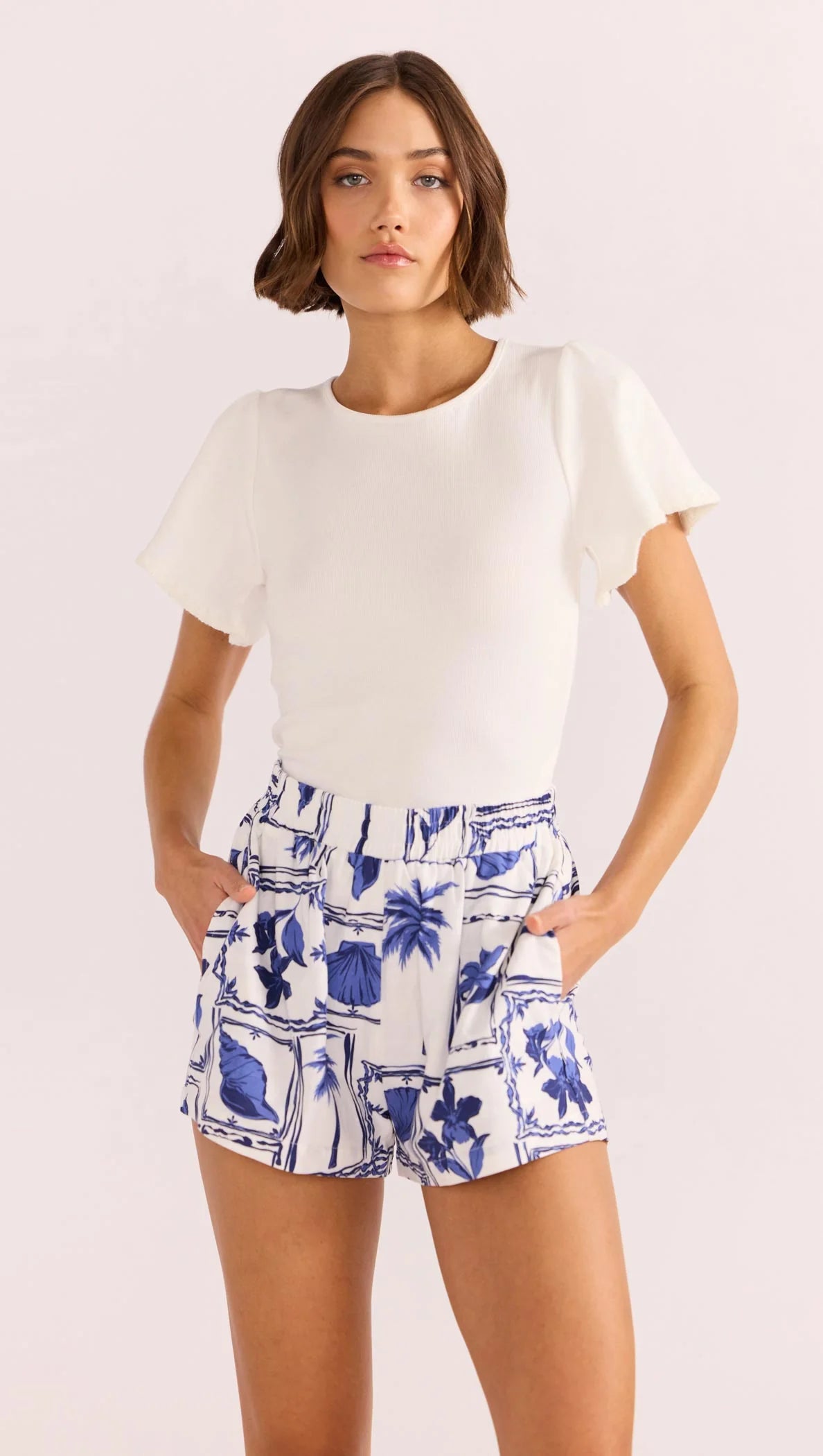 Odette Flutter Sleeve Top
