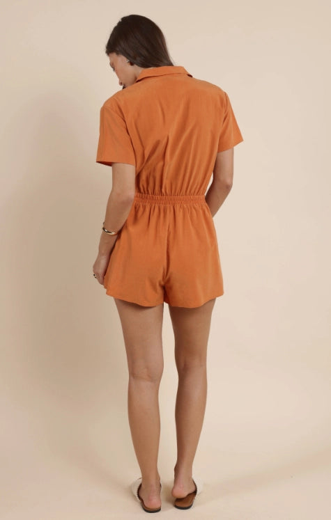Honey Hues Zip Front Romper