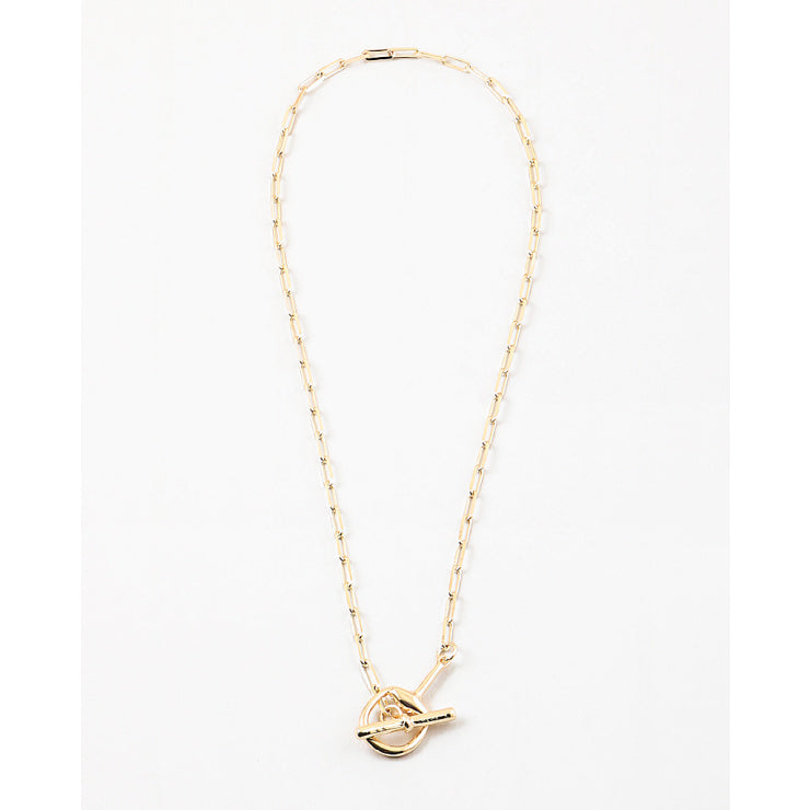 Gold Horse Bit Necklace