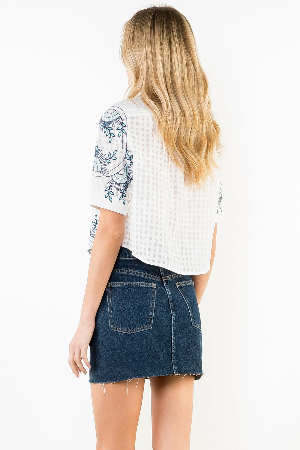 Gracie Embroidery Detail Blouse