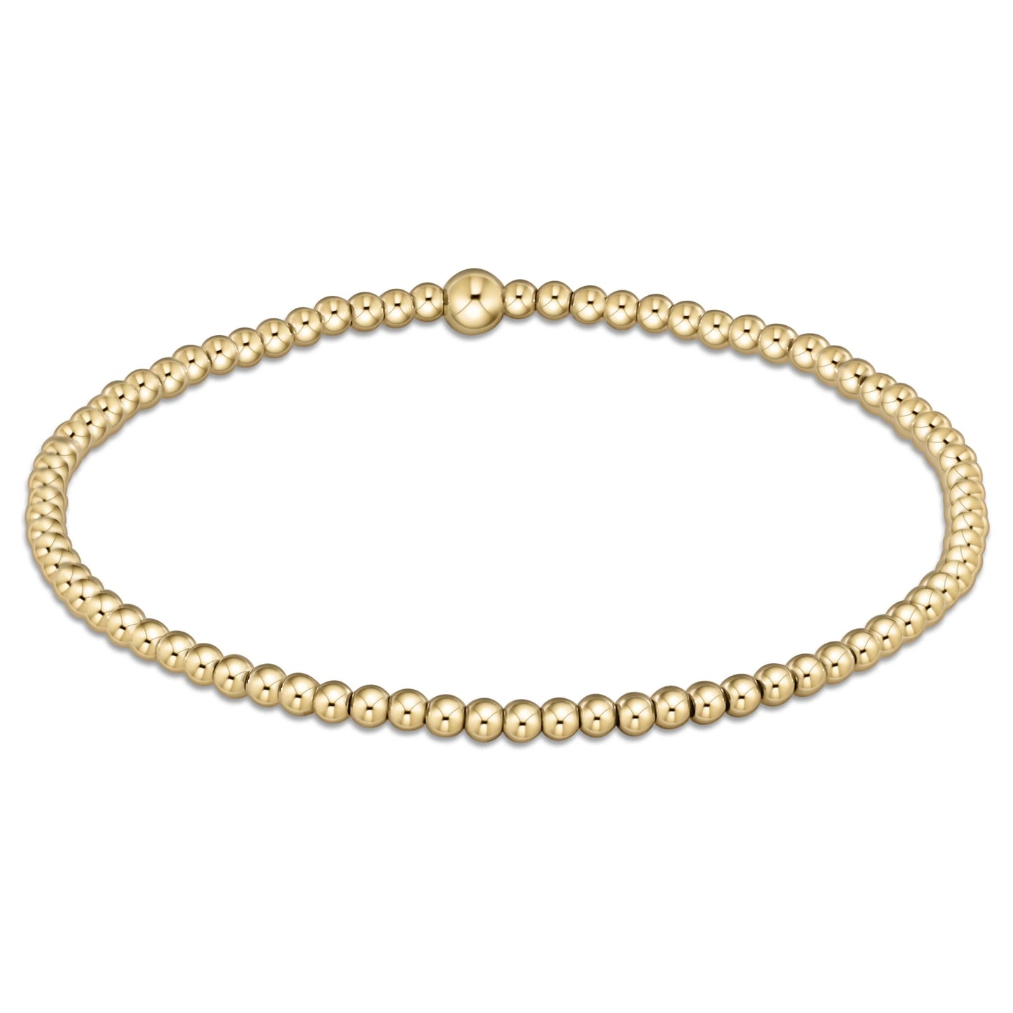 classic gold 2.5mm bracelet - e.newton