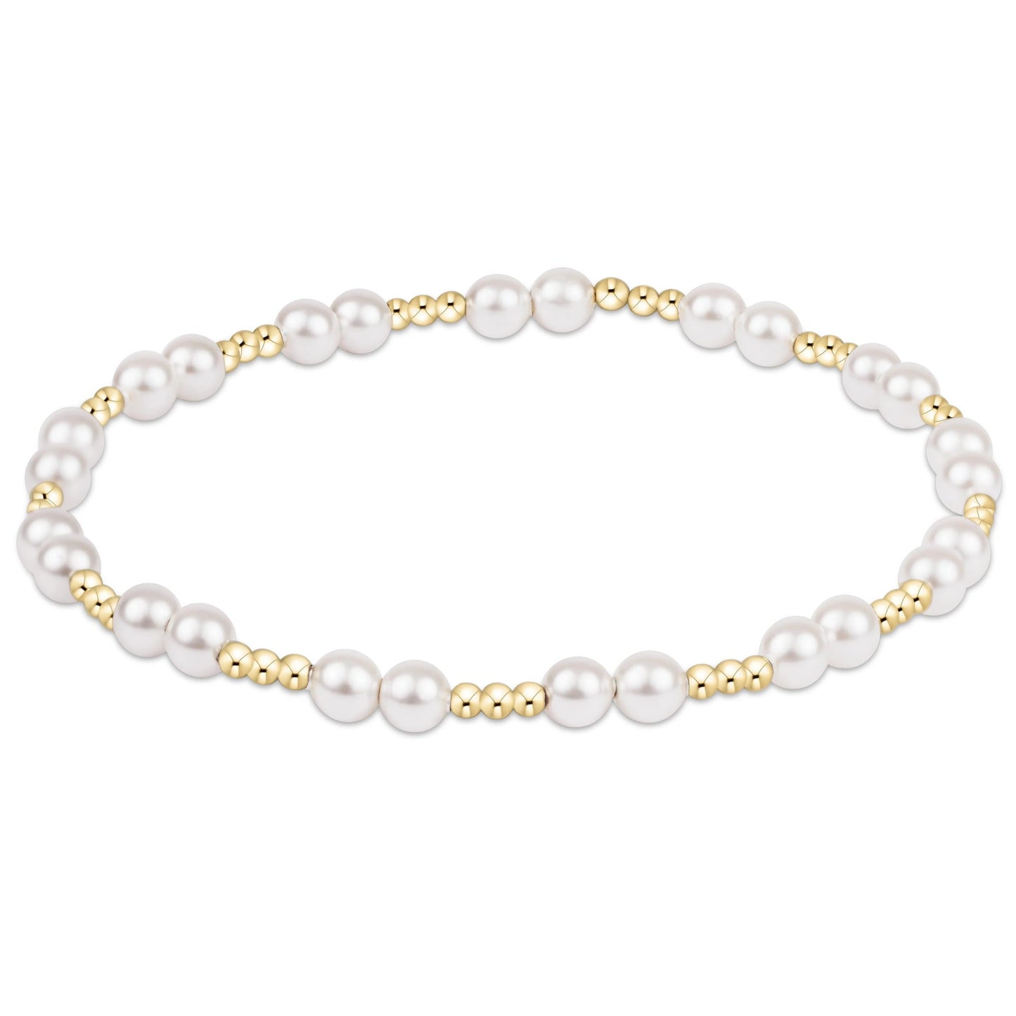 together pearl 4mm bracelet - e.newton
