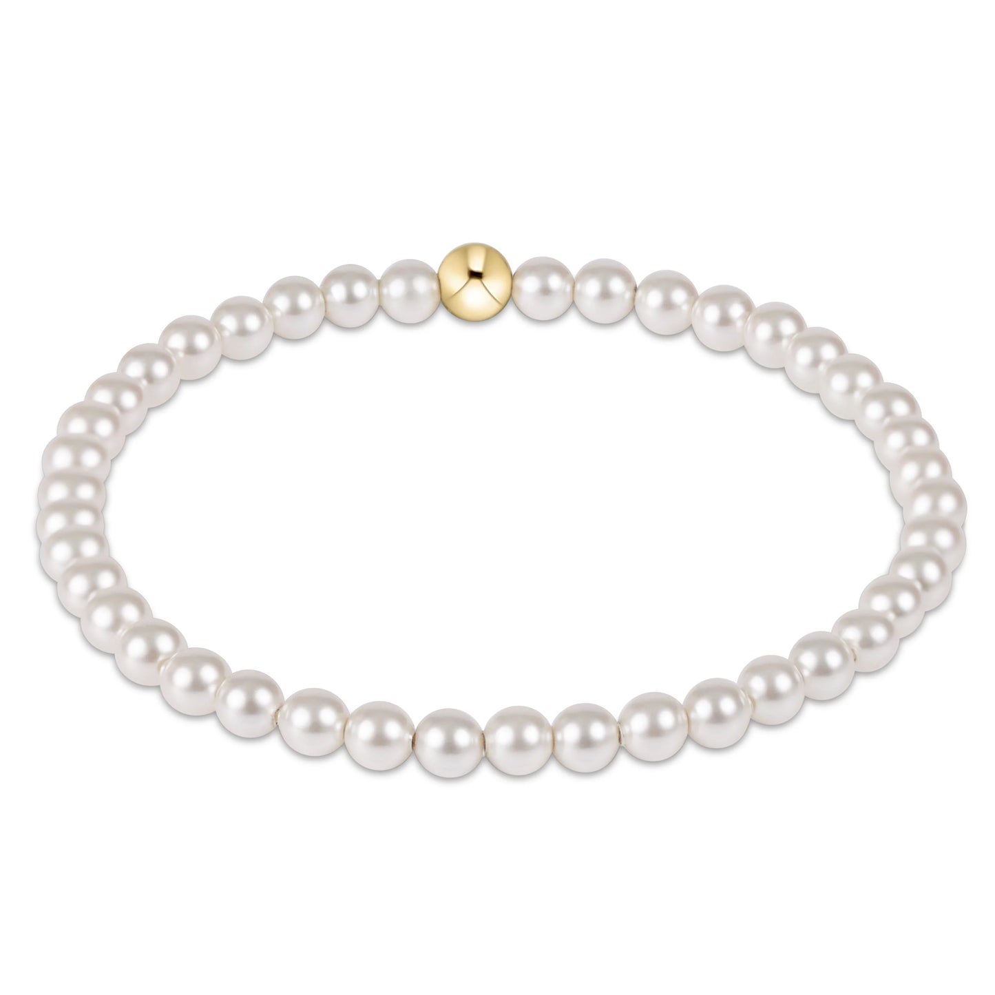 classic pearl 4mm bracelet - e.newton