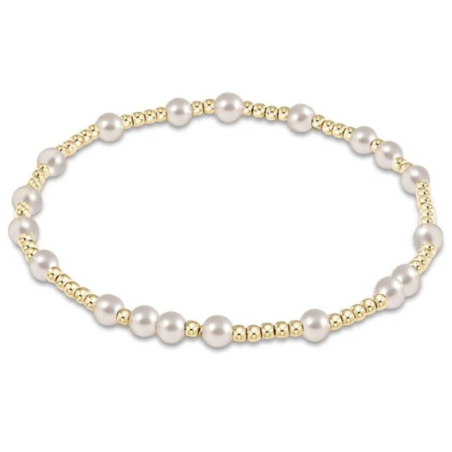 hope unwritten pearl 4mm bracelet - e.newton