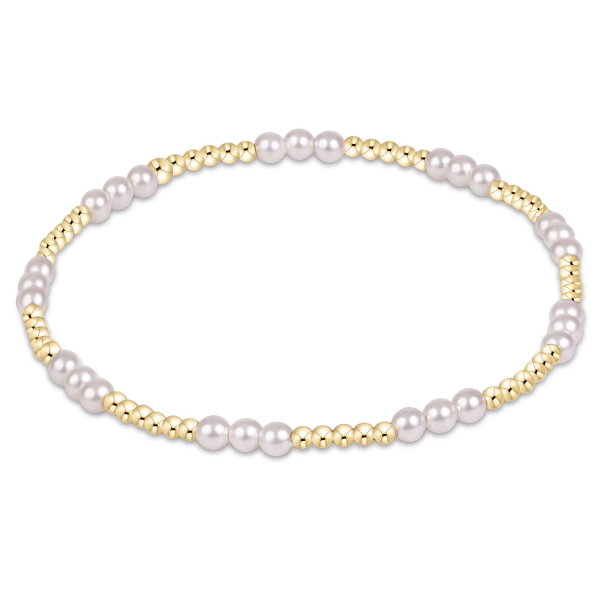 joy pearl 3mm bracelet - e.newton