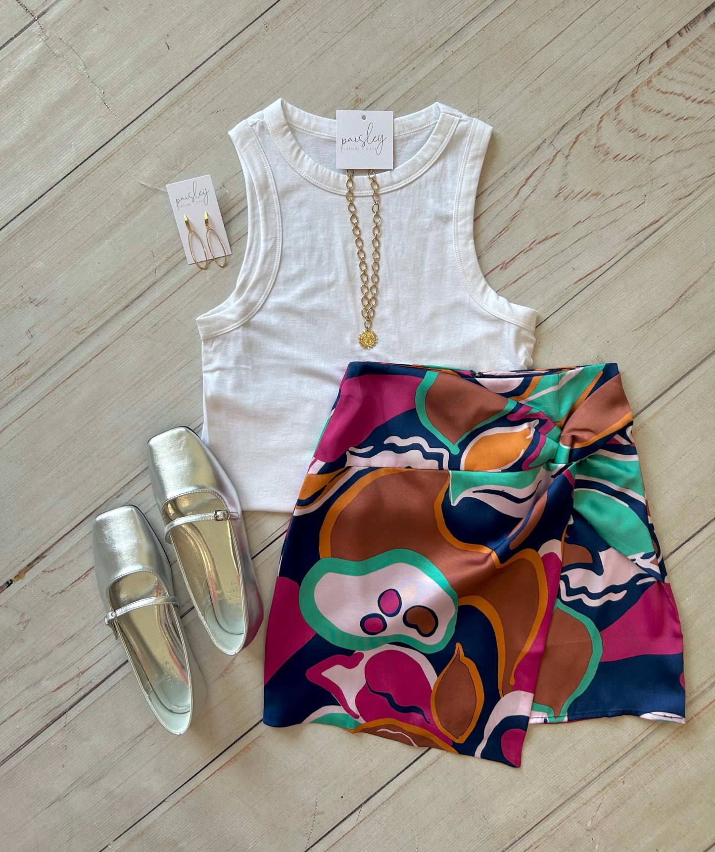 Lottie Asymmetrical Mini Skirt