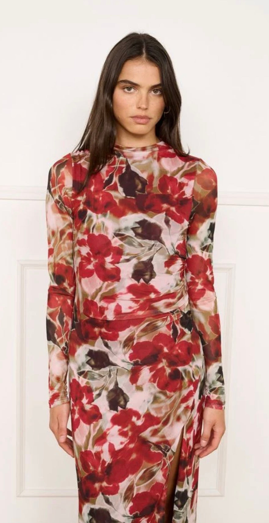 Maxime Mesh Midi Dress